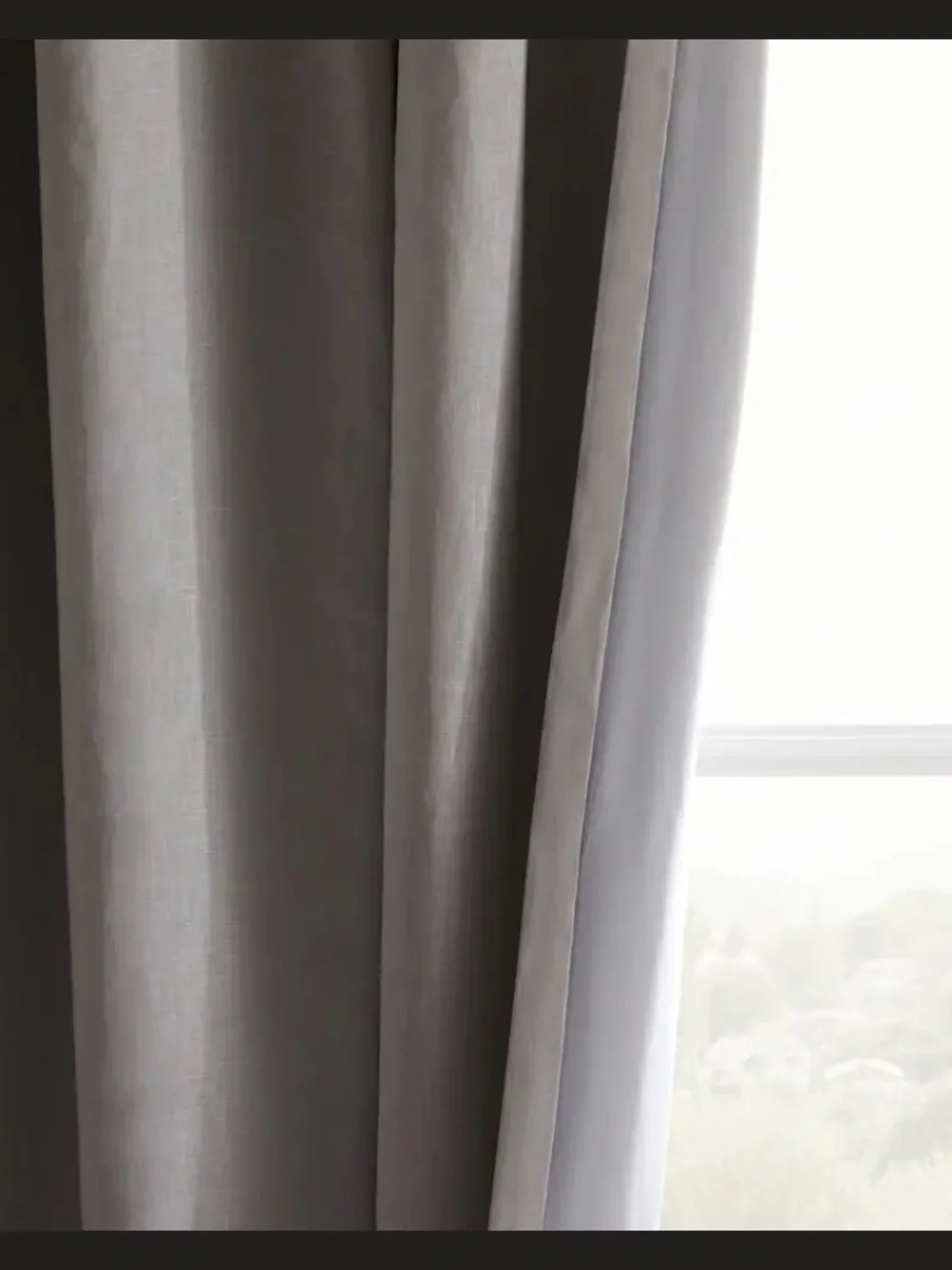 Quince 96x84 White Linen Blackout Curtain Panel